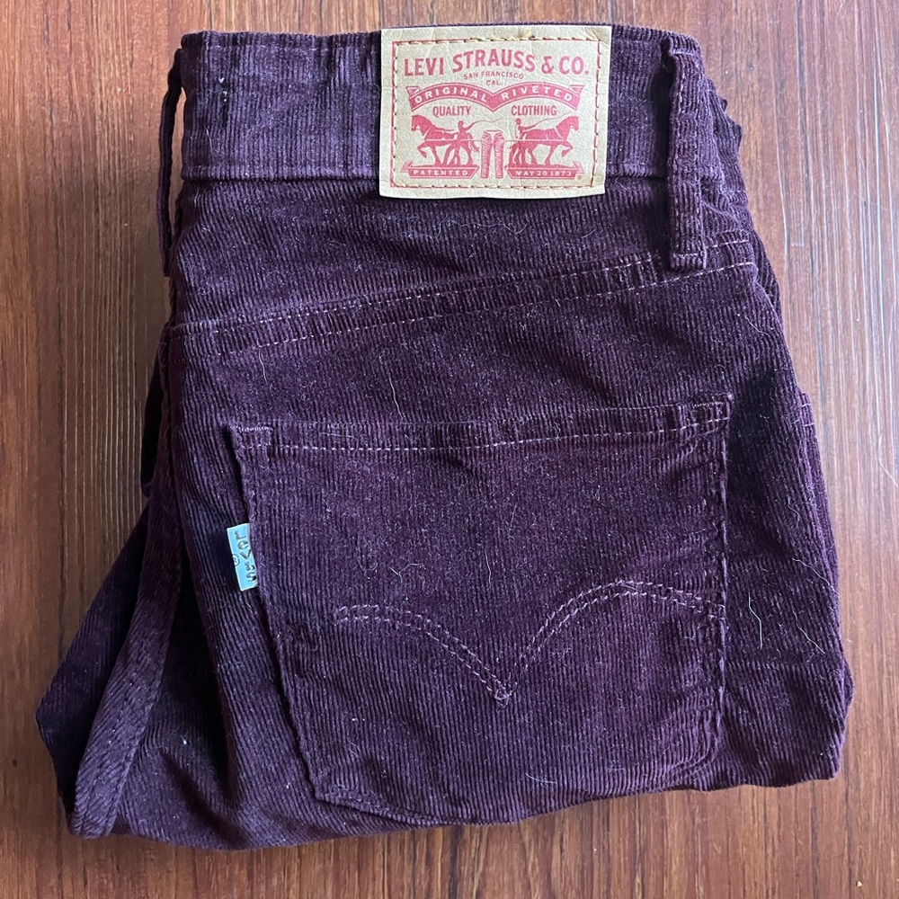 Burgundy Corduroy Levi’s